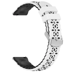 Elegant 18mm Smart Watch Strap Wristband Bracelet - 18mm (White Black)