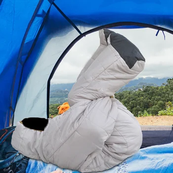 Standing 3 Seasons Full Body Sleeping Bag Human-Shaped Sleeping Bag Humanoid Walking Camping Sleeping Bag Accompany Sleeping 4