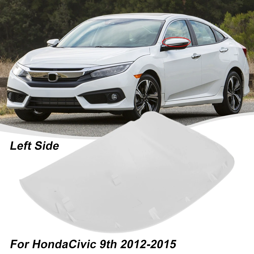 

Пластиково-белая крышка для автомобильного зеркала заднего вида Honda Civic 9 2012-2015, новая крышка, Аксессуары для автомобилей