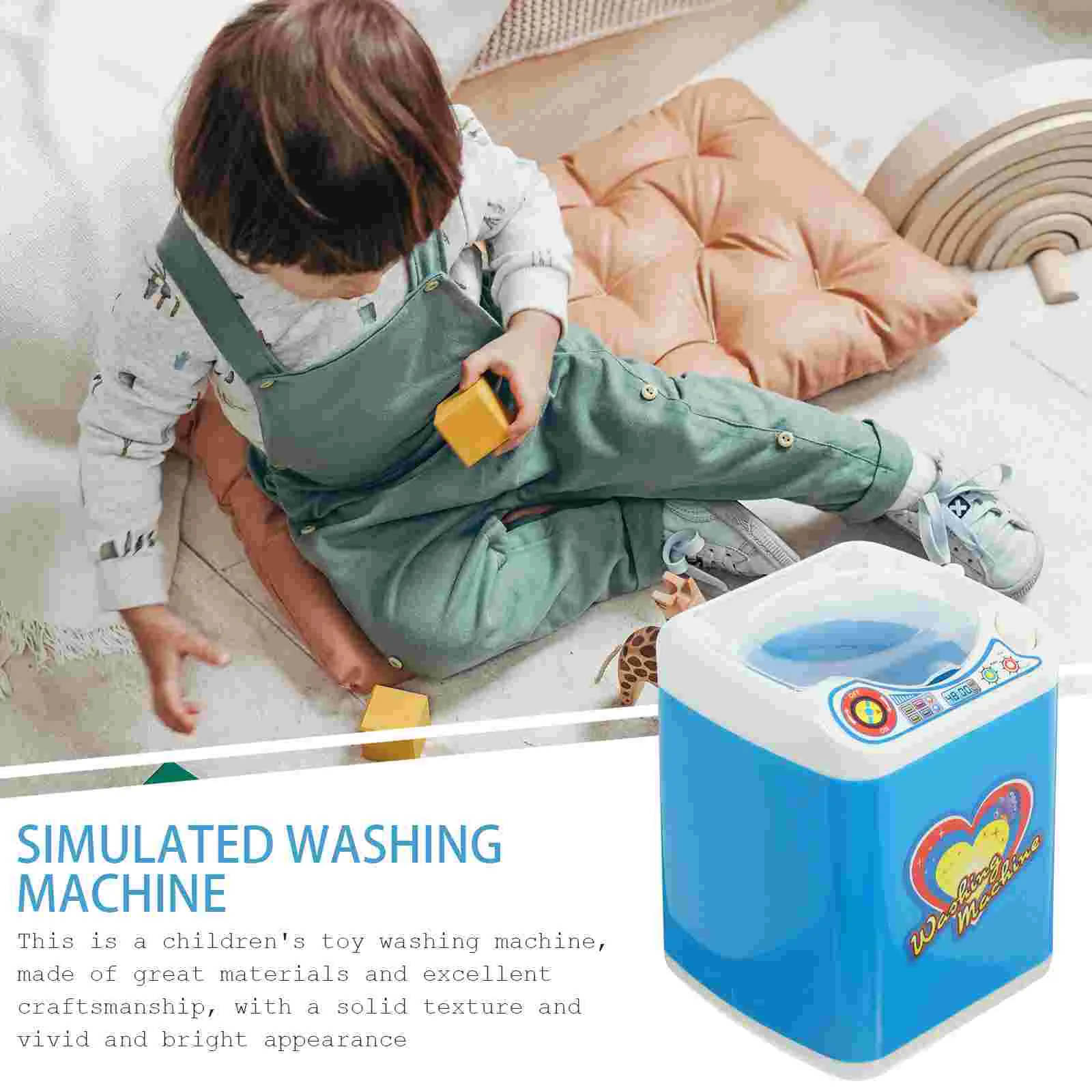 Simulation Washing Machine Clothes Machines Toy Funny Simulated Household Appliance Electric Child