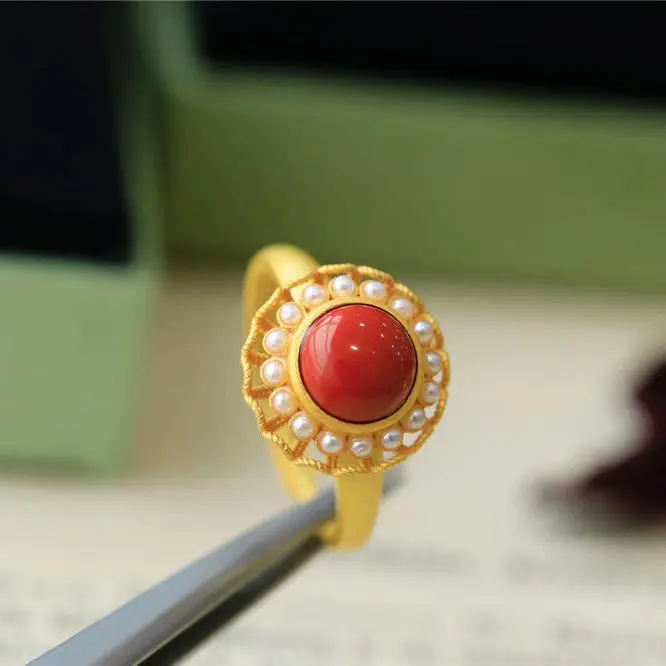 Gold Ruby Diamond Red Color Stone Ring at Rs 27000 in New Delhi | ID:  22508559373