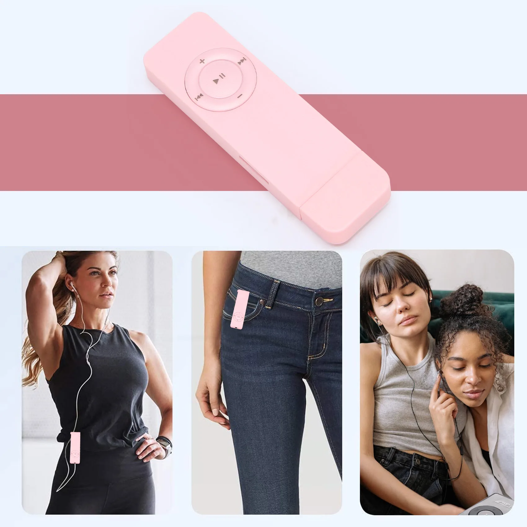 Portable USB Sport U Disk Mini Mp3 Music Player Support 32GB TF