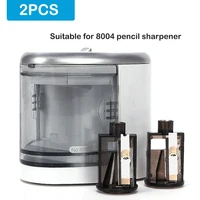 2PCS Multifunctional Automatic Two-hole Electric Switch Pencil Sharpener Spare Blades Home Office Pencils Art Drawing Supplies 1