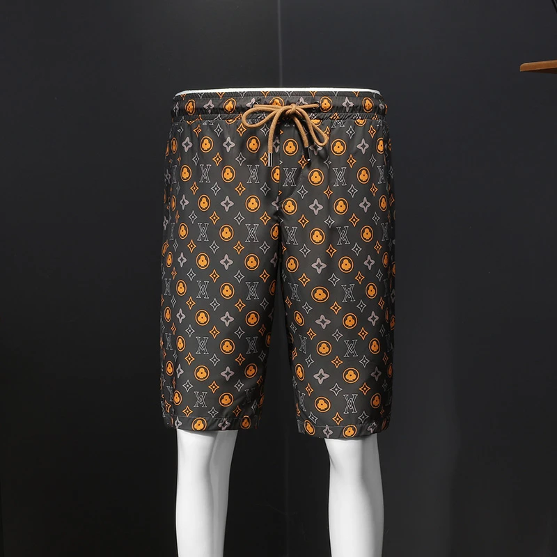 High quality men's shorts brand summer casual fashion beach pants, new designer luxurious personality sweatpants  shorts men