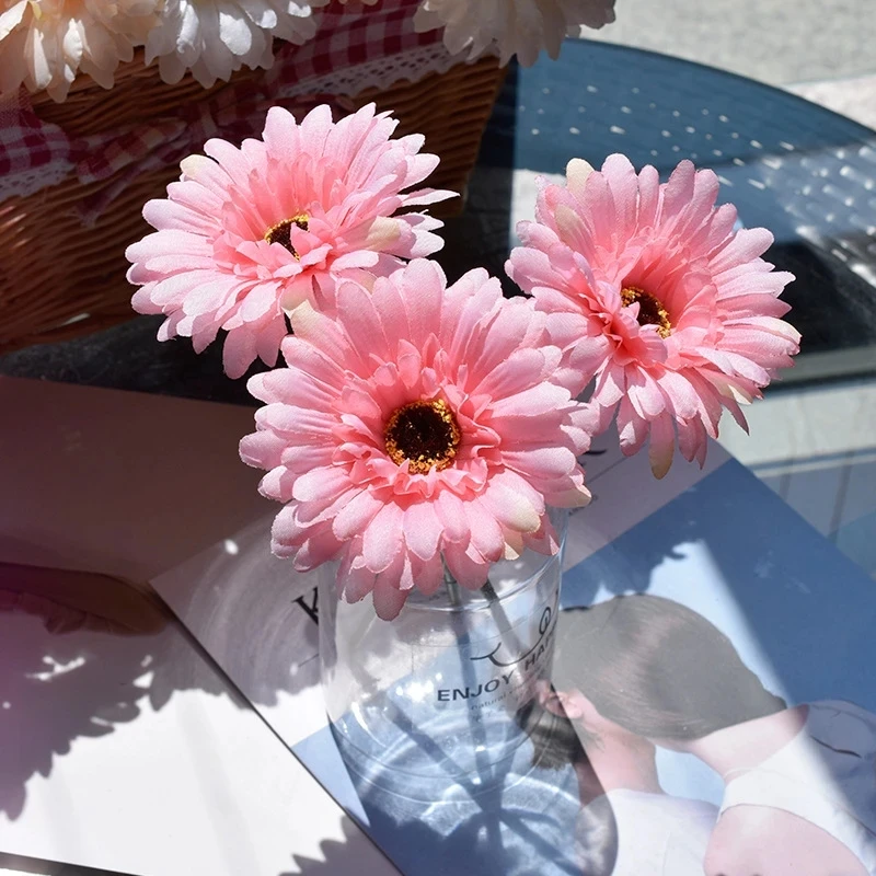 

Artificial Gerbera Home Decoration Simulation Flower 23cm Wedding Holding Garden Outdoor Romantic Nordic Ins Style Multicolor