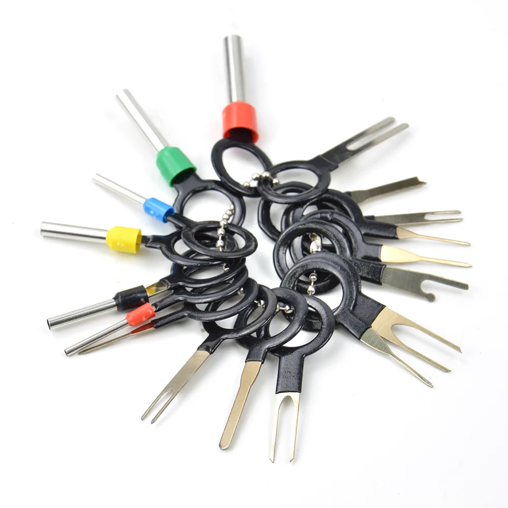 자동차 터미널 제거 풀러 도구, 와이어 핀 추출기, 자동차 스타일러스 도구 세트, 자동차 터미널 분해 키트, 세트당 100 개