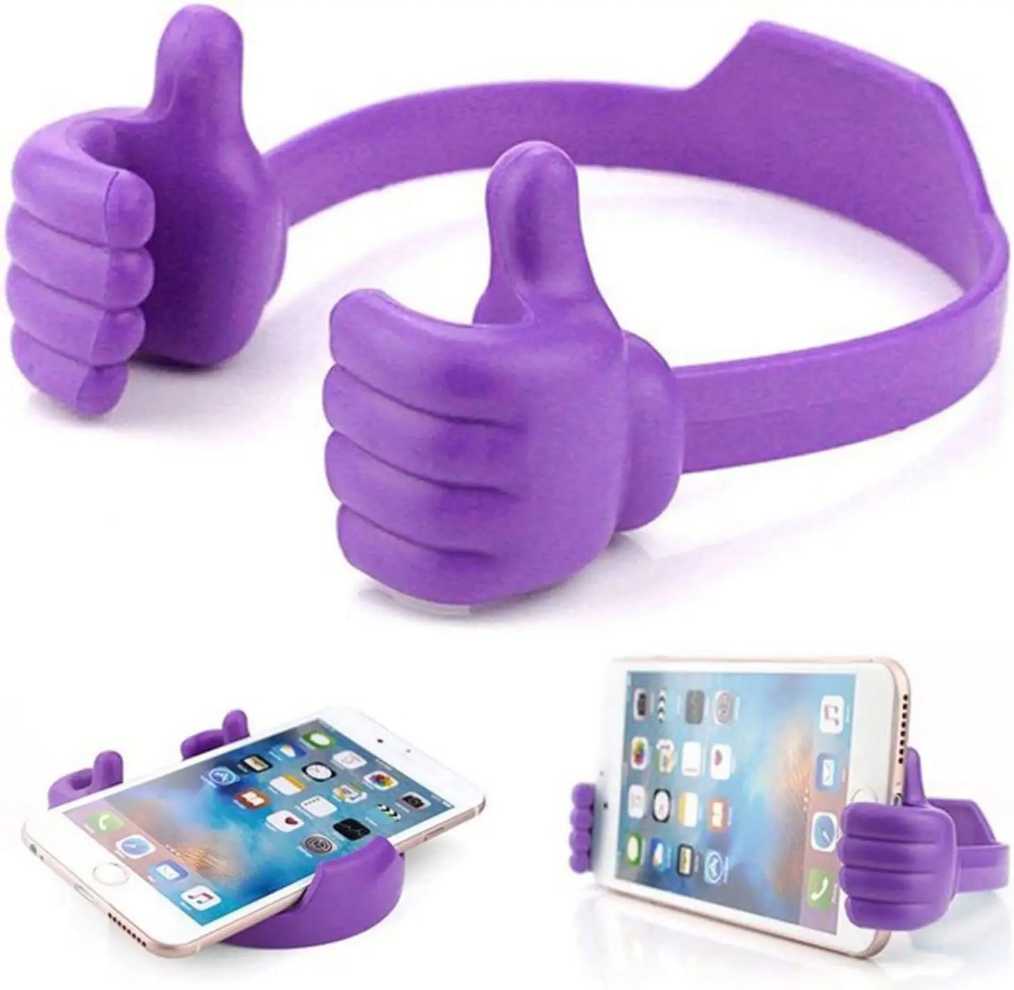 10pcs Universal Thumbs-up Hand Modeling Phone Stand Bracket Cell Phone Holder Desk Mount Stand for iPhone Samsung