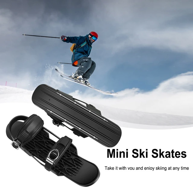 Mini Ski Skates Snowboard Boots Skiboards Lightweight Short Mini Skating  Ski Shoes Mini Ski Snowblades for Winter Outdoor Sports