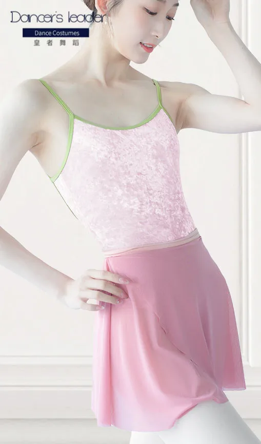 

Ballet Leotard For Women Exercise Suit Sexy Sling Velvet Gymnastics Leotard Adult Ballerina Performance Costume