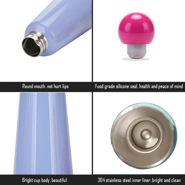 500ML INS Thermos Cup For Childrens Double Stainless Steel Vacuum Flasks Outer Camping Sports Drinkware Student's WATER BOTTLE 5