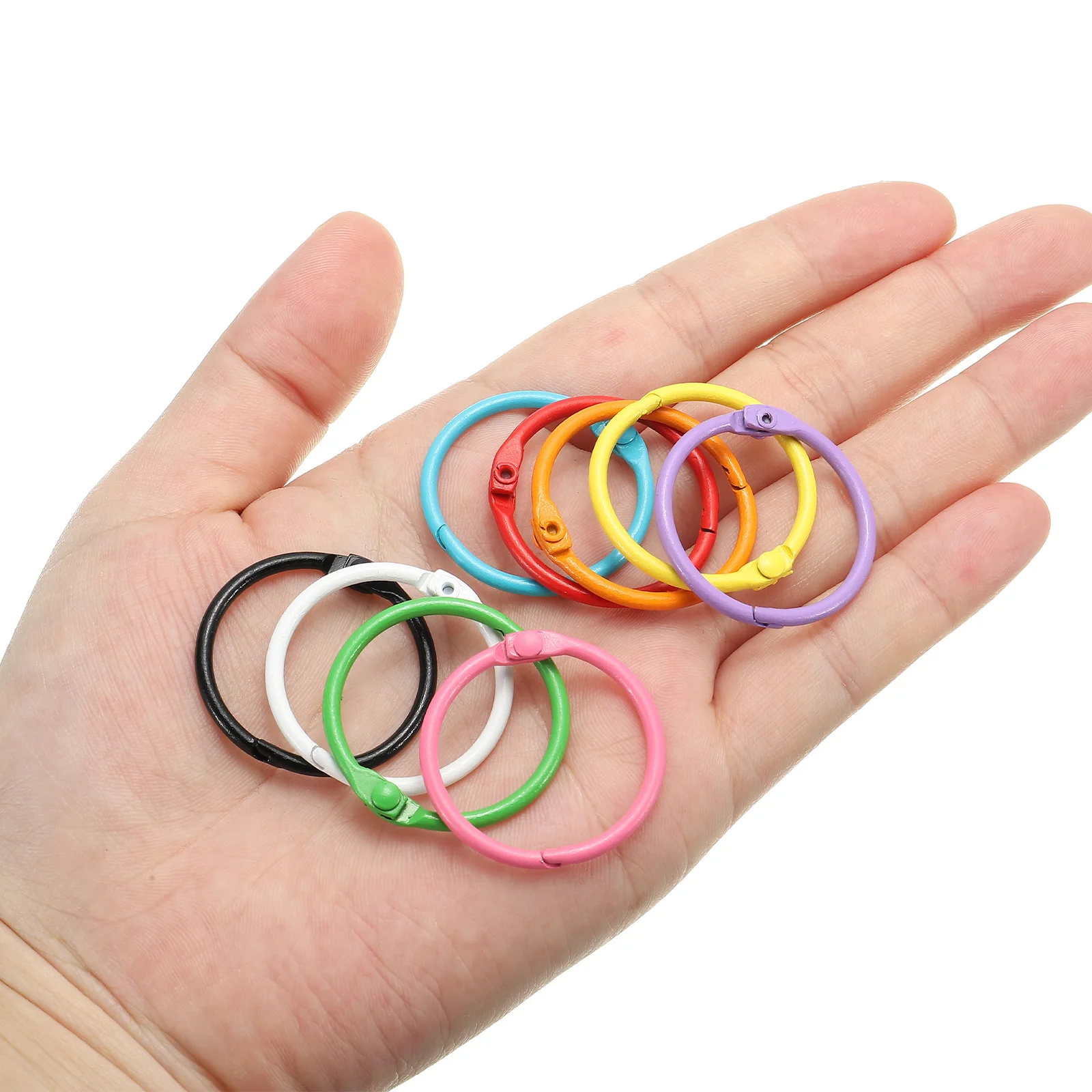 12/18Pcs Metal Ring Binder 30mm 45mm DIY Albums Loose-leaf Book Hoops Opening Office Binding Supplie Photo Album Binder Rings