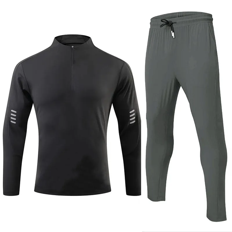 thumbnail image 1 of Conjunto de baloncesto de compresión para hombre, mallas para correr, entrenamiento, Fitness, chándal, chaqueta, camisas, kit de traje deportivo, 2024, 1 of 5