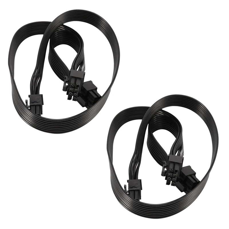 2X Pci-E 6 Pin A 2 Porte 6 + 2 Pin Cavo Di Alimentazione Da 6 Pin A 8Pin Per Cooler Master V Series V850 V700 V1000 Alimentatore Modulare