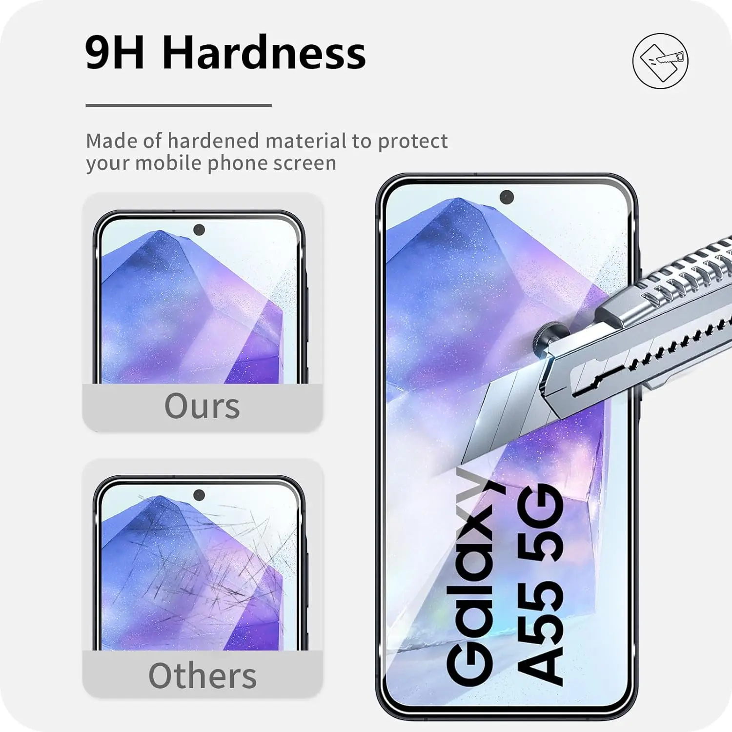 Premium 10D Tempered Glass Screen Protector Film - Available in 1 or 4 Pack