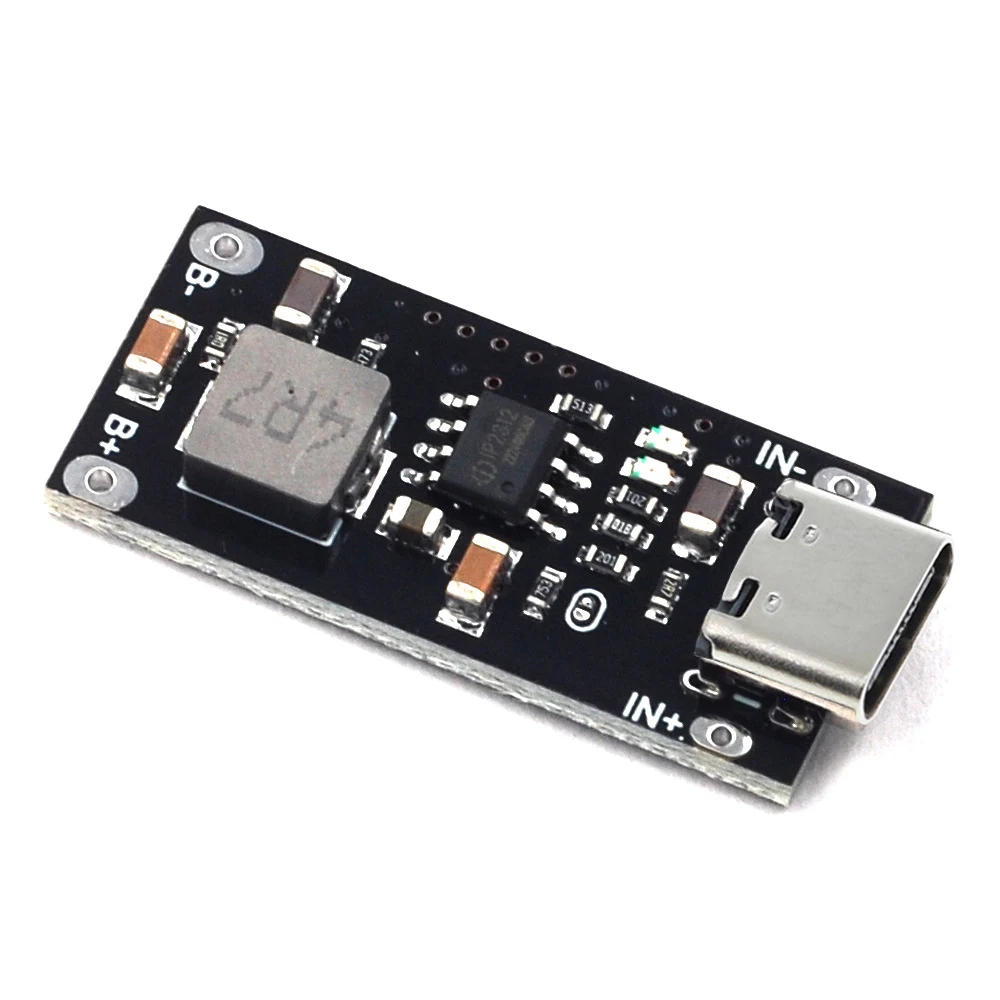 Stlxy C타입 USB 입력 고전류 3A 폴리머 삼원 리튬 배터리 고속 충전 보드, IP2312 CC/CV 모드, 5V  4.2V