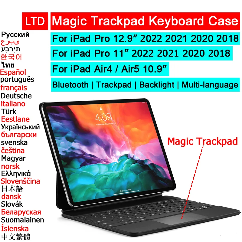 Magic Keyboard for Teclado iPad Mini 6 8.3 Backlight Keyboard Case iPad  10th generation iPad Pro 11 12.9 Air 4 5 10.9 Cover - AliExpress