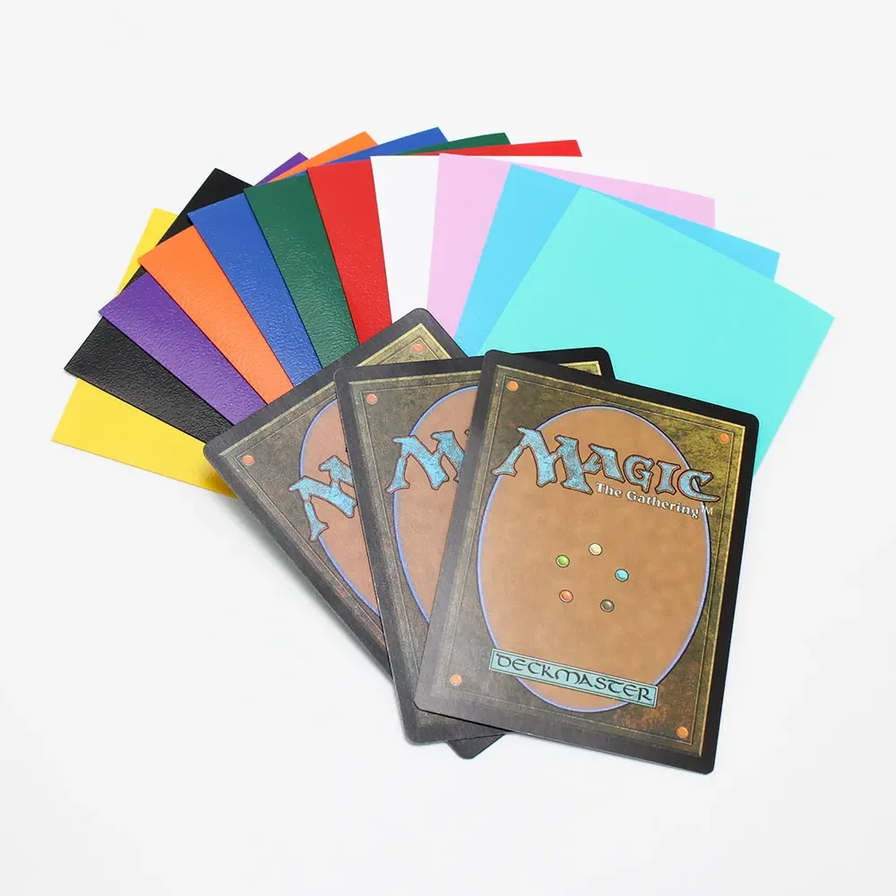 Trading Card Sleeves 66*91mm Penny Color Matte Katana Trading Card Sleeve Holder TCG Cards Protector For MTG Yugioh Card Sleeves
