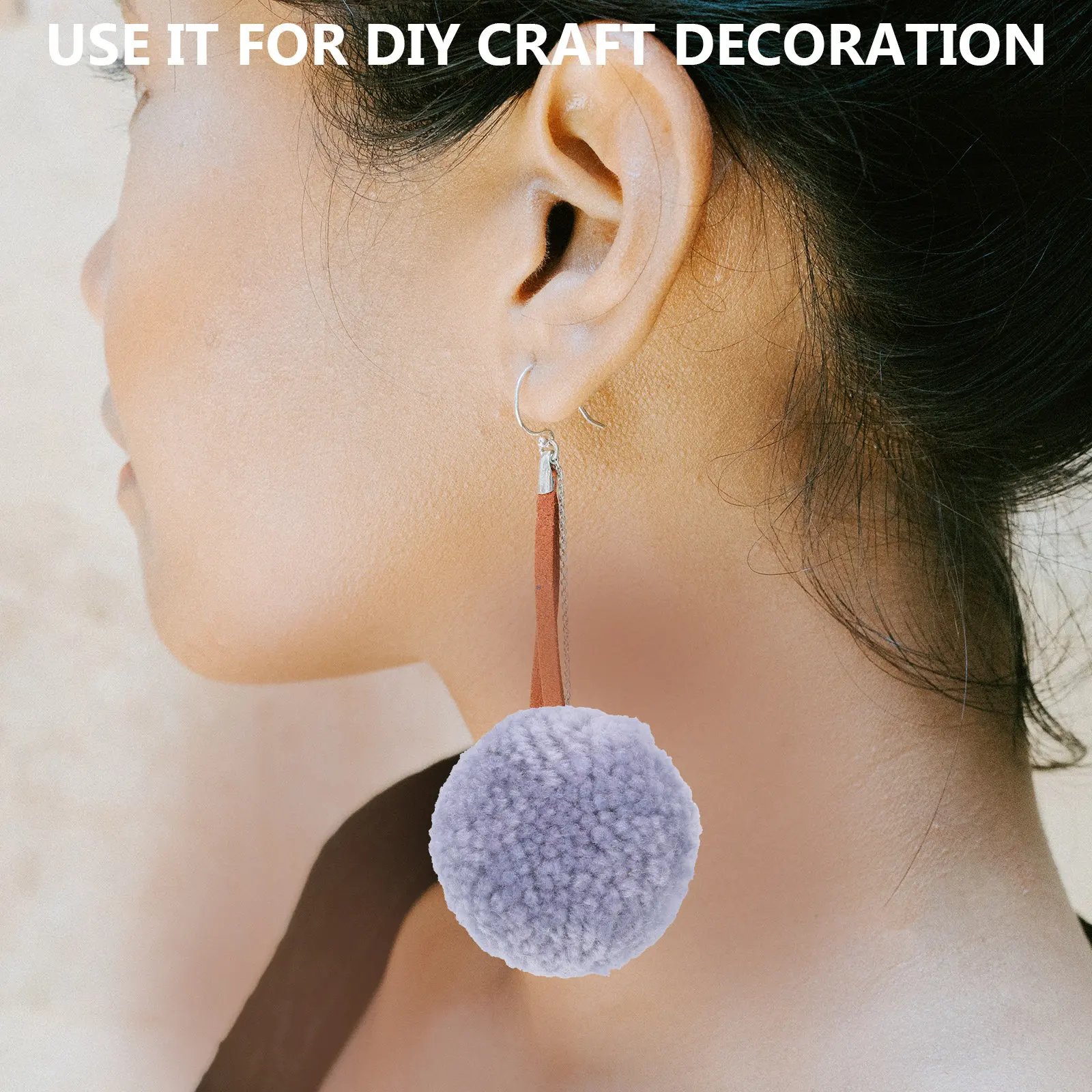 12Pcs 폼폼 공 DIY 공예용 액세서리 만들기 모자 의류 쥬얼리 머리 장식 예술 및 공예품 폼폼 대량
