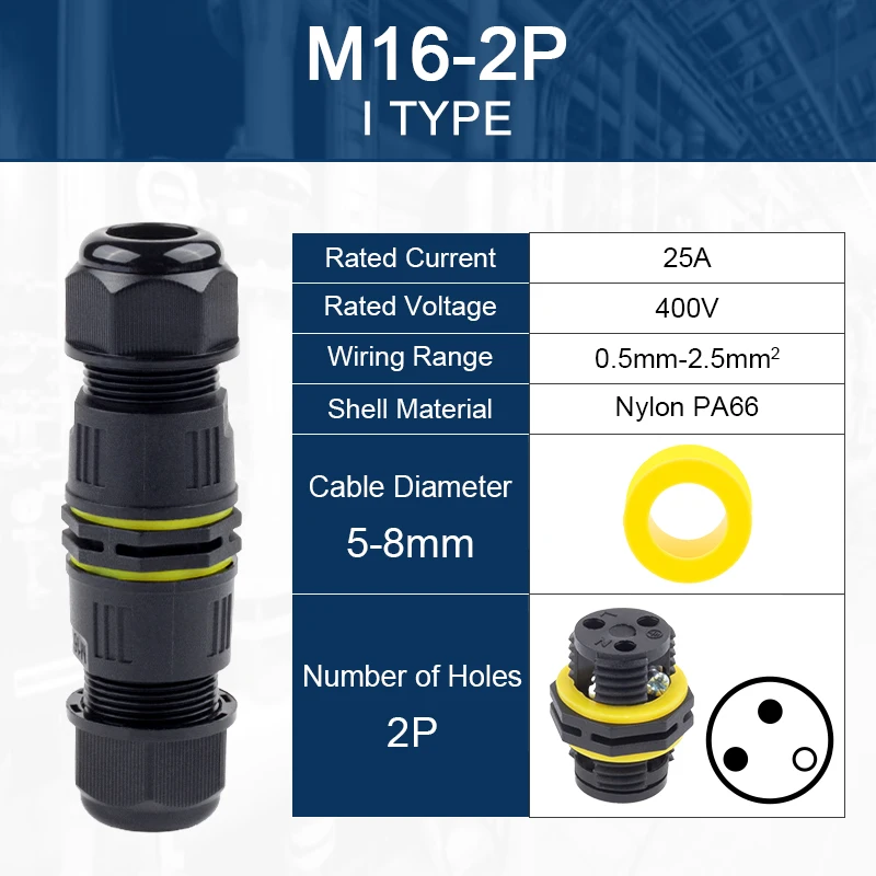 M16 2P 5-8mm