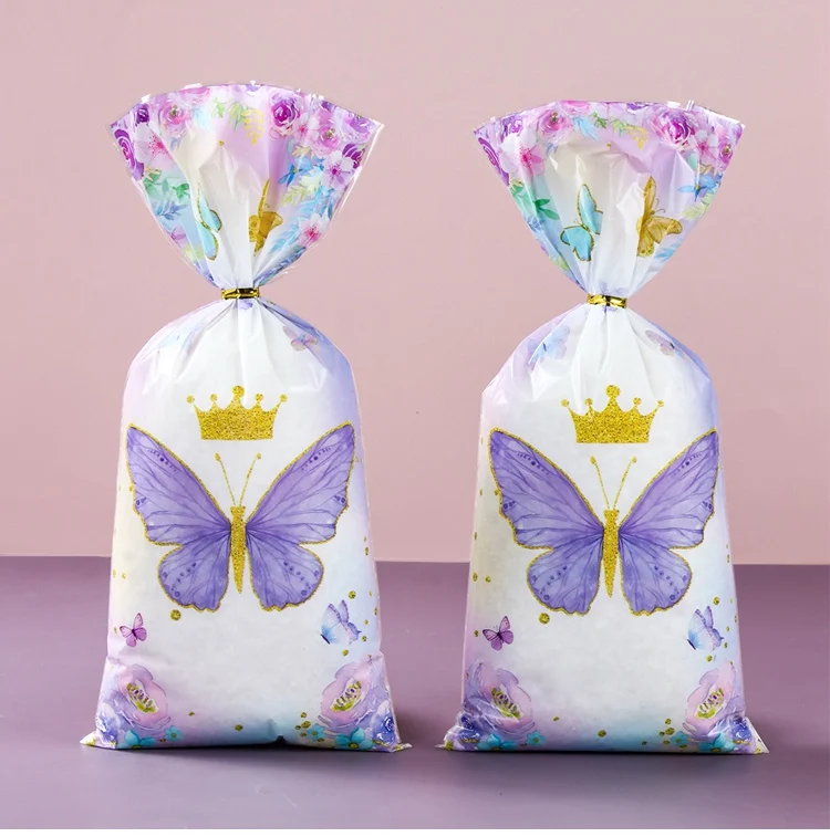 Pink Butterfly Candy Boxes – Gift Packing Bags for Girl Birthday, Baby Shower, Party Fa... - SKU CCB02009 - UGI Packaging