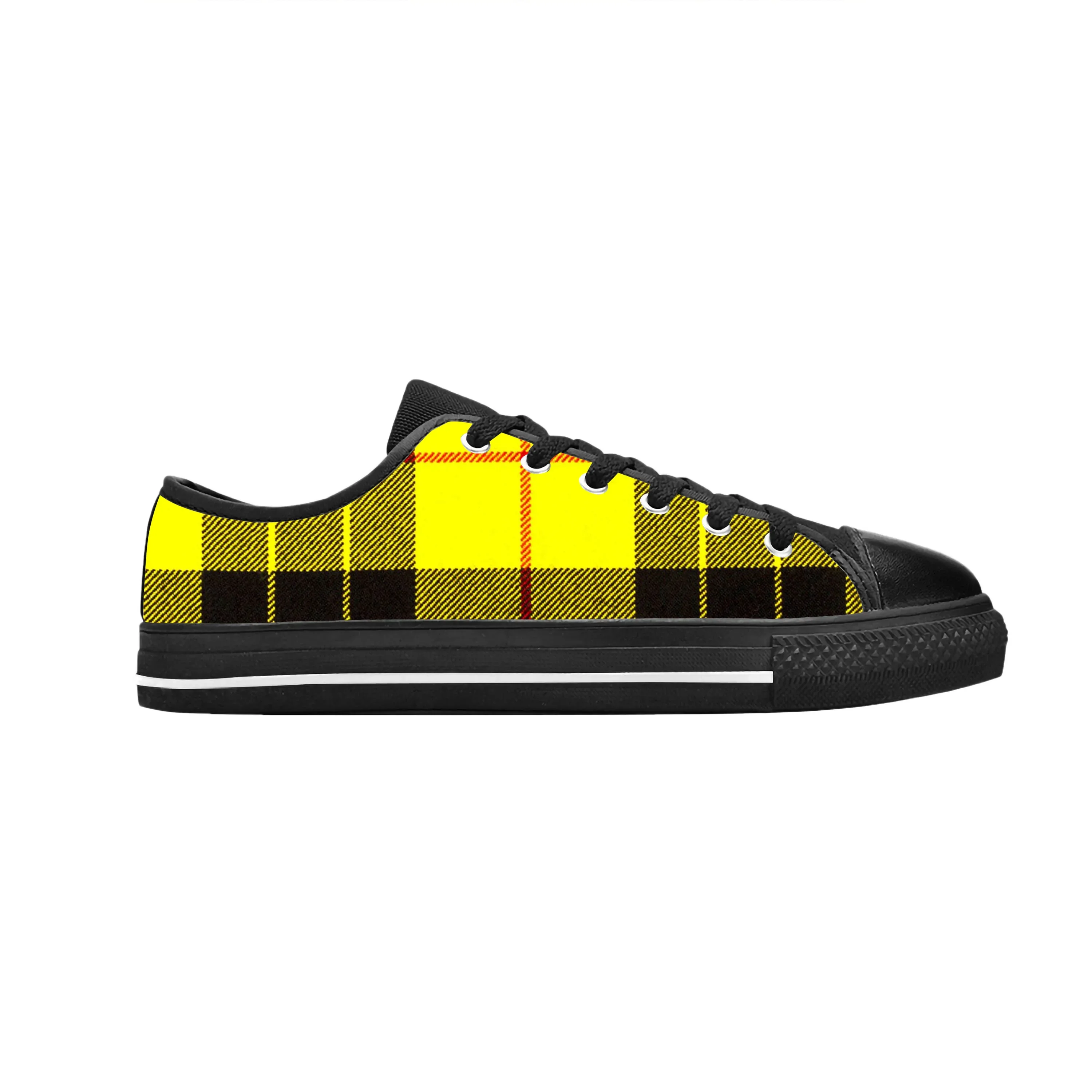 MacLeod Scottish Stewart Clan Tartan Plaid Ancient Casual Cloth Shoes Low Top Comfortable Breathable 3D Print Men Women Sneakers