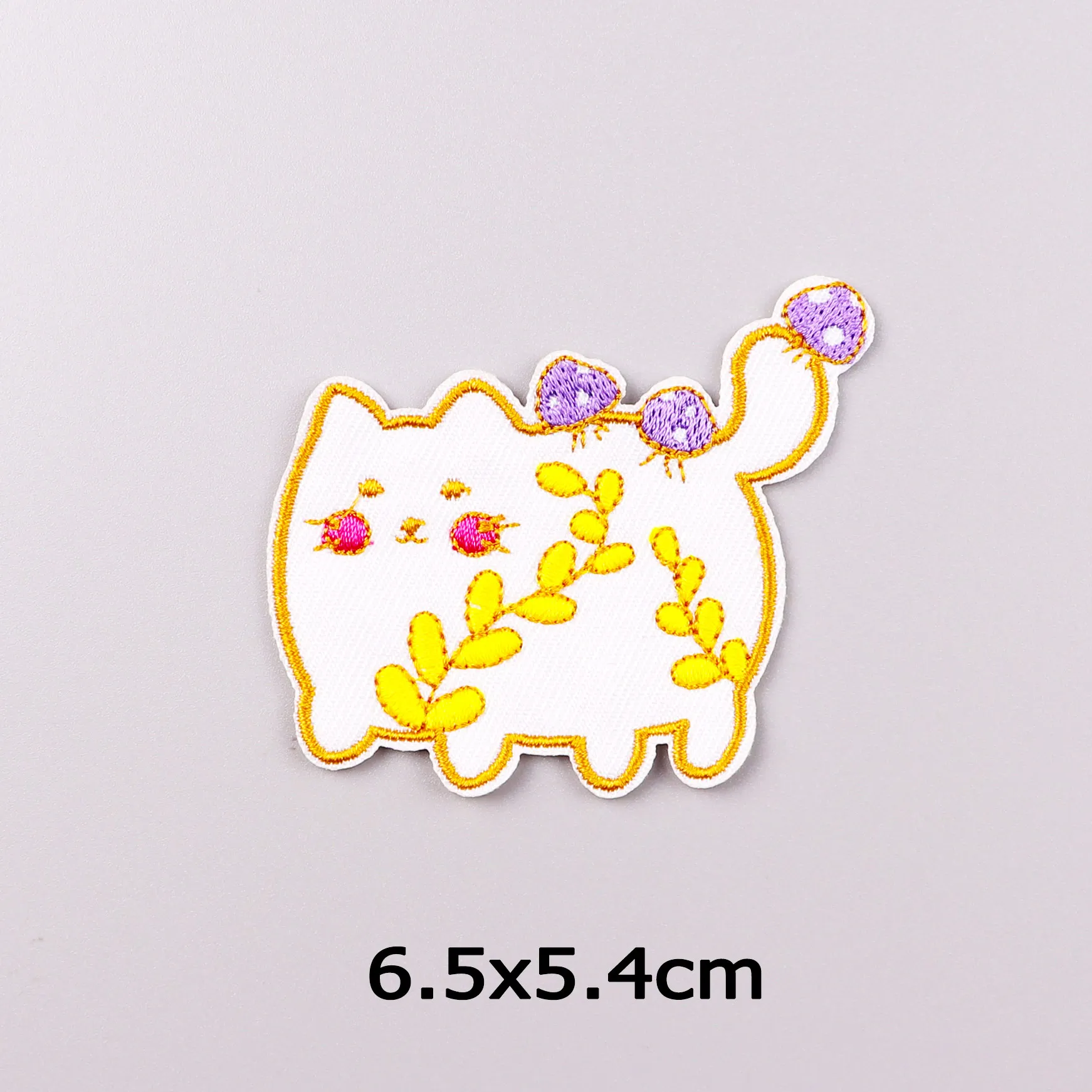 Cartoon Rainbow Cat Embroidered Patches DIY Animal Applique Clothing Thermoadhesive Patches For Clothing Stickers