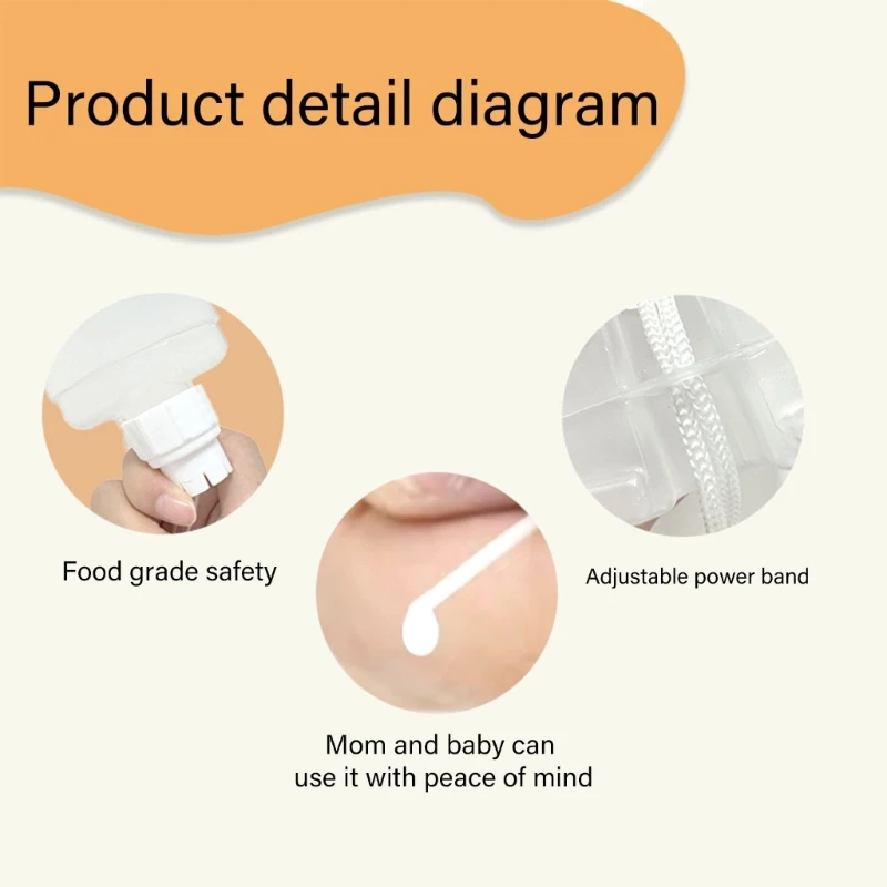 Newborns Feeding Aid Nursing Device Soft Silicone Baby Milk Bottle Lactation Aid Tube Adjustable Suction Easy to Clean
