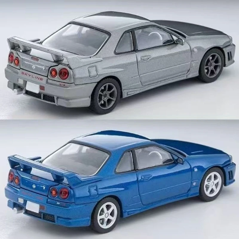토미텍 1:64TLV-N353a 닛산 25GT 실버 블루 합금 자동차 모델 컬렉션 장식품