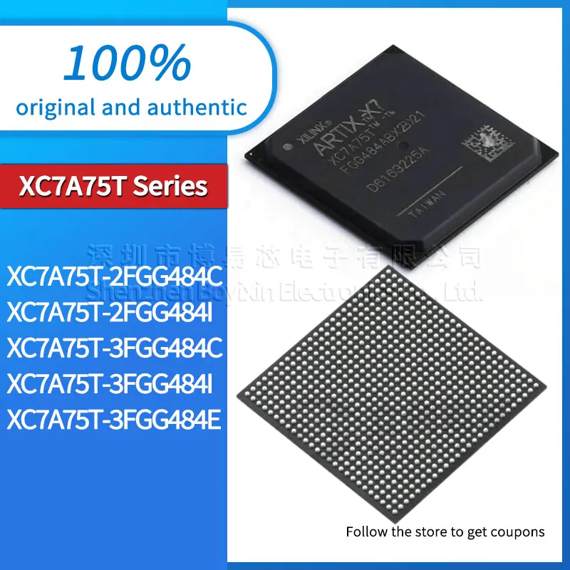 Original XC7A75T-2FGG484C XC7A75T-2FGG484I XC7A75T-3FGG484C XC7A75T-3FGG484I XC7A75T-3FGG484E programmable logic device IC chip original product epm7256aqc208 7 package qfp 208 smd fpga programmable logic ic chip