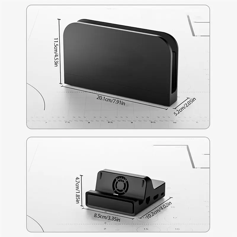 게임용 기기용 Aolion 2 ABS 스탠드(향상된 냉각 시스템 포함) - 빠른 설치 및 간편한 냉각 스탠드 교체