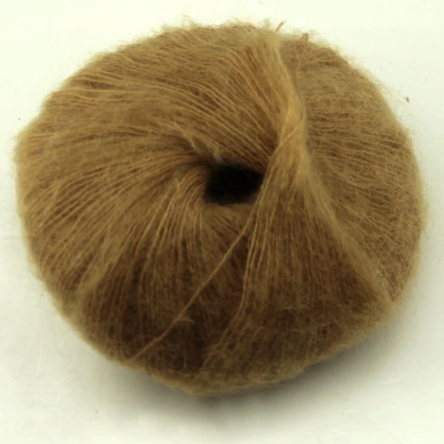  6 Balls Angora Mohair Wool Yarn Soft Fingering Baby