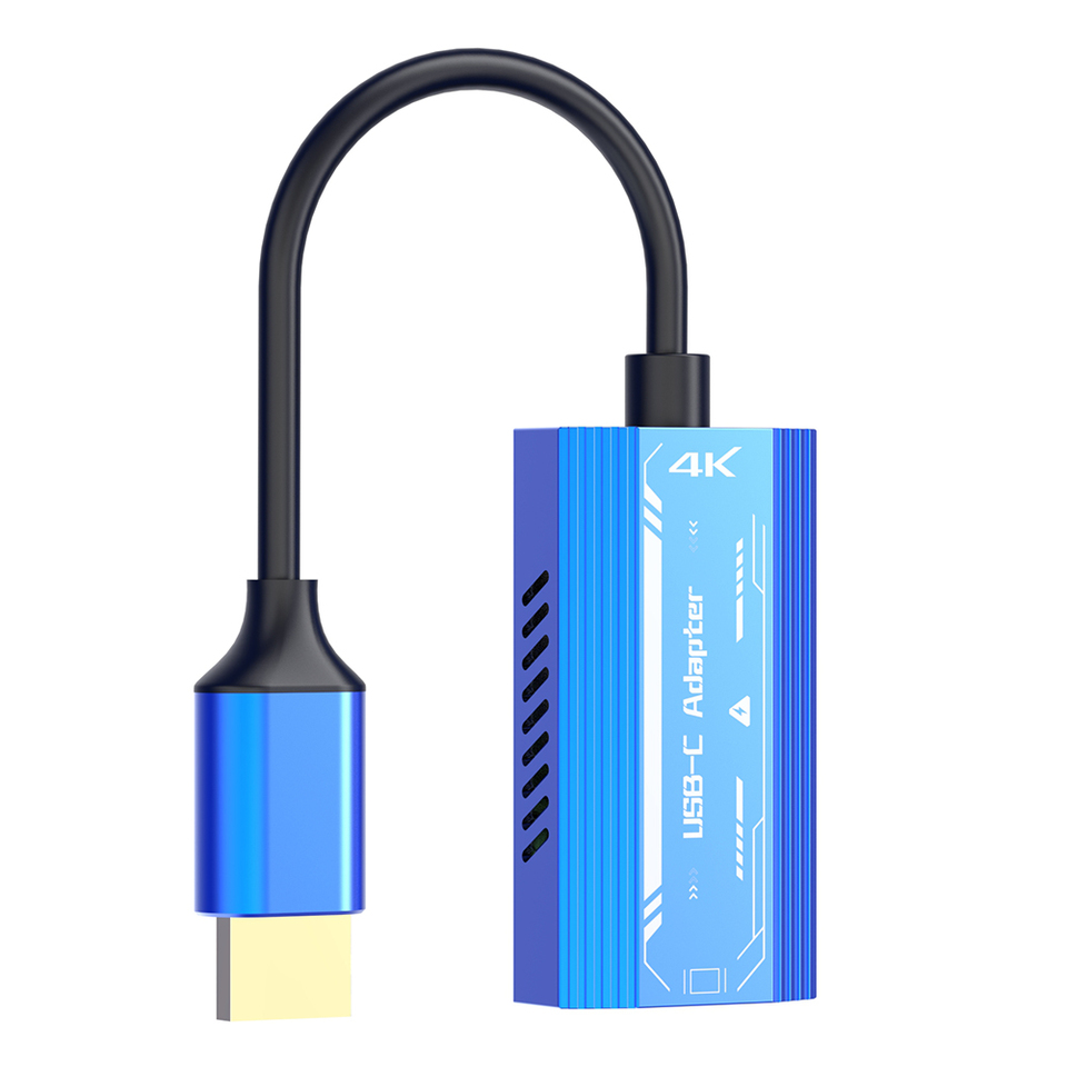 4K@60Hz HDMI-Compatible To Type C Converter DC 5V Aluminum Alloy for XREAL/Rokid Air AR Glasses for Switch/Steam Deck /ROG Ally