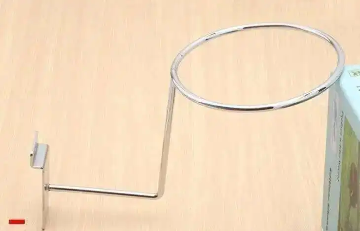 Heißer Verkauf Metall Hängen Hut Rack Nut Bord Kappe Halterung Lamellen Wand Montiert Perücke/Kugel/Hut Display-ständer Rack 20 stücke – Detail 4
