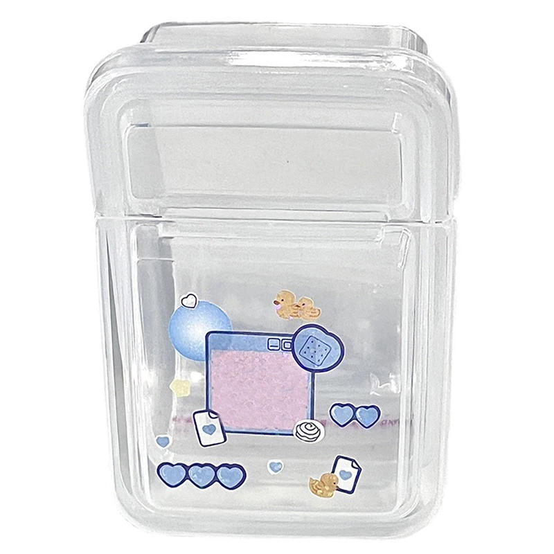 

1Pc storage box Collection Container Case Plastic Transparent Box Small Clear Store box With Lid jewelry Finishing Accessories