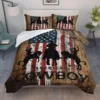 Wild Deer Comforter Sets for Kids Teens, American Flag Camo Bedding Sets Full Size Comforter Sets with 1 Comforter 2 Pillowcase 4