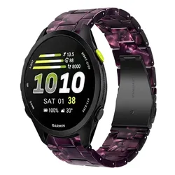 Versatile Resin Strap - 20mm/22mm Sports Bracelet - Forerunner 165 - 55 (Violet black)