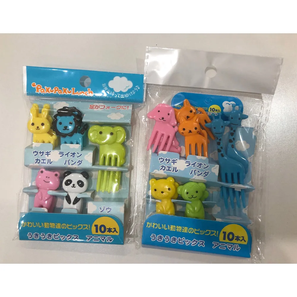 Lot De 16 Mini Fourchettes à Fruits Pour Enfants - Cure-dents Colorés Réutilisables - Idéal Goûters Et Fêtes
