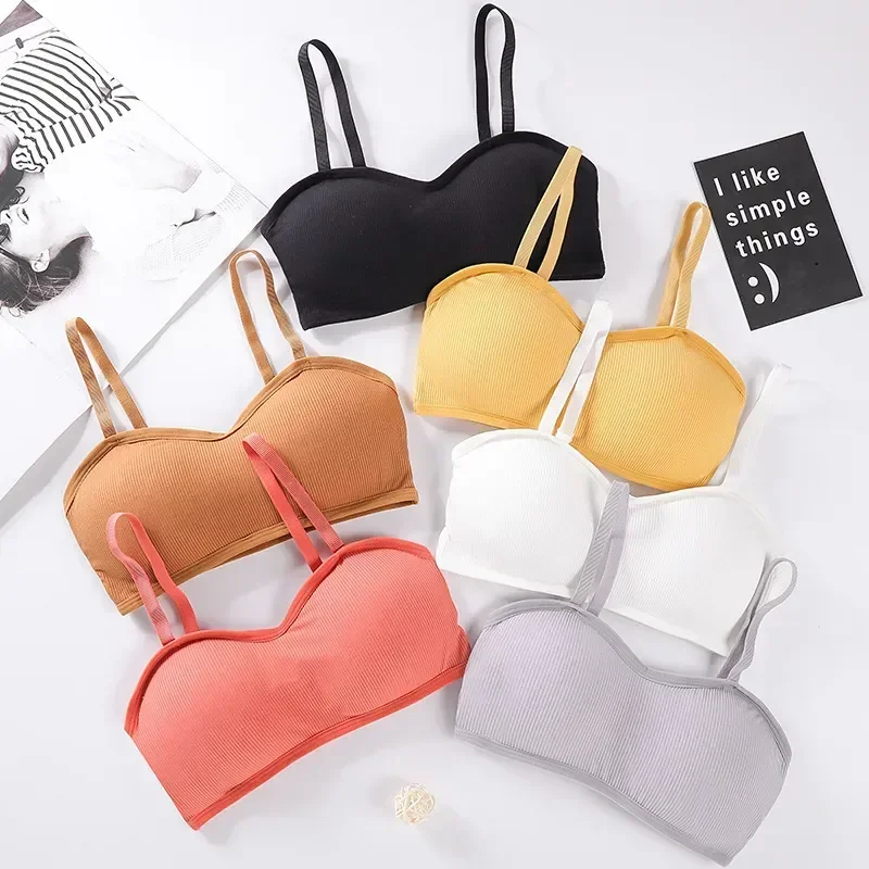 

Underwear Top Bustier Push Lingerie Padded Wireless Up Bras Invisible Sling Threaded Wrap Bra Bralette Female Women