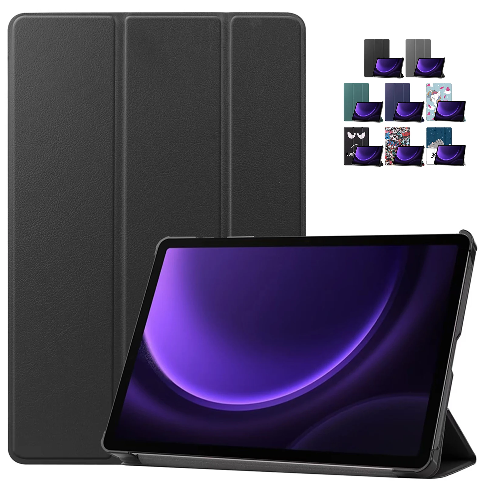Funda 삼성에 적합한 갤럭시 탭 S9 FE S9FE 2023 케이스, 10.9 인치 접이식 스탠드, 마그네틱 스마트 폴리오, 삼성에 적합한 탭 S9 FE 케이스용