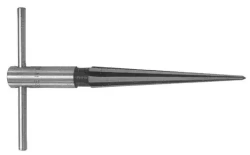 3-13/5-16mm Tapered Hole Reamer 1:10 T Handle Taper Manual Reamer Chamfer Tapered Wood Reaming Tool Cutting Core Drill Bit