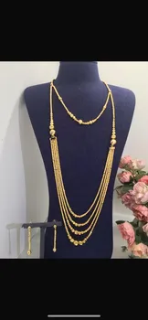 Trendy Fashion 2PCS Luxury Waterdrop Indian Jewelry Sets For Women Wedding Party Indian Dubai Bridal jewelry Sets