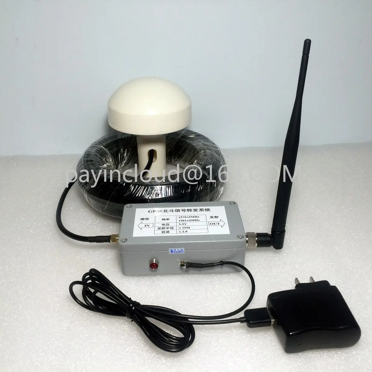 

New Indoor GPS Signal Repeater Amplifier Transfer L1 BD2 Full Kit 15M Distance