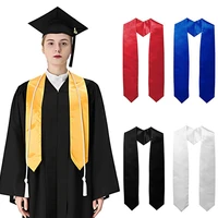 150*10.5CM Graduation Stole Sash Satin Plain Honor Stole Bachelor Gown Scarf Unisex Adult Graduation Honors Stole Graduations 1