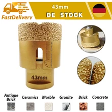 

SHDIATOOL Vacuum Brazed Diamond Drilling Bits 1pc 43mm Angle Grinder Dry Hole Cutter M14 Thread Drill Bits Marble Ceramic Tile