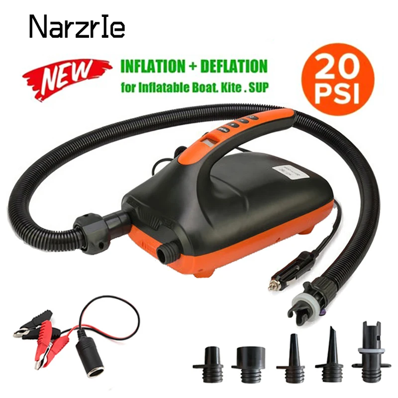 High Pressure Portable 12v Digital Electric Air Pump For Sup Paddle