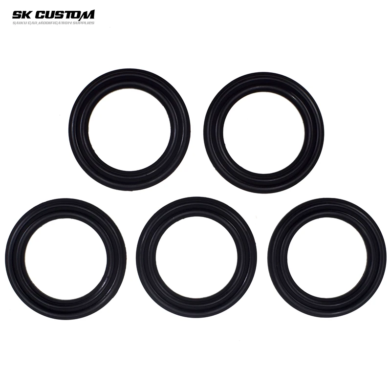 Oil Cooling Adapter O Ring Seal Gasket Rubber Spacer Oil Resistance Washer Round Shape Black Seals 5Pcs For SK Brand
