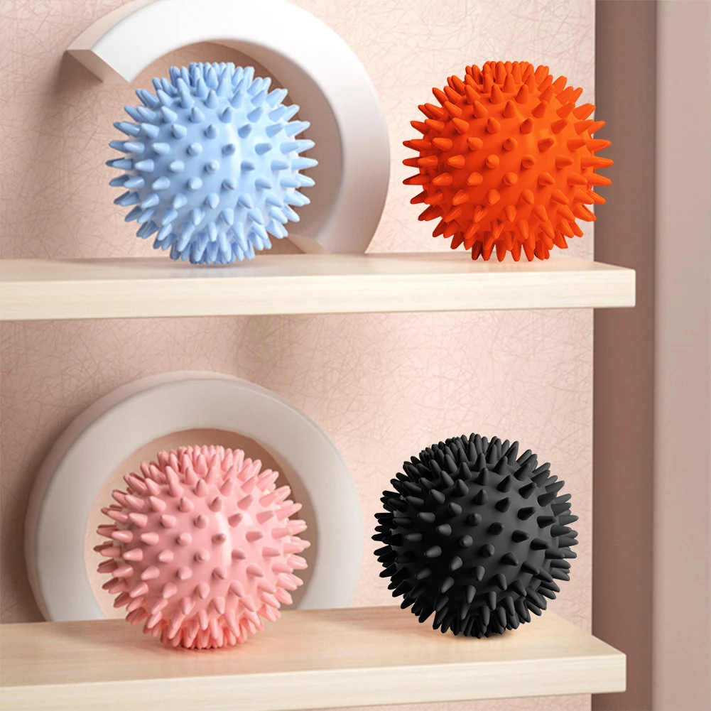 Spiky Massage Ball Compact Muscle Roller High Density Foot Massager Ball 6cm Trigger Point Massager Ball for Plantar Fasciitis 3