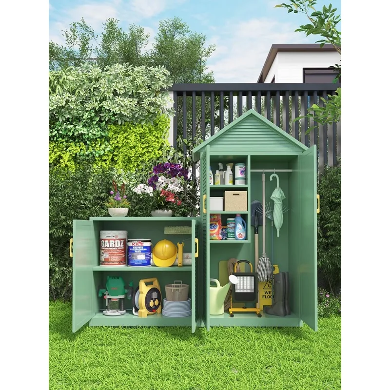 

Outdoor aluminum alloy courtyard storage cabinet, balcony, outdoor sun protection and waterproof villa