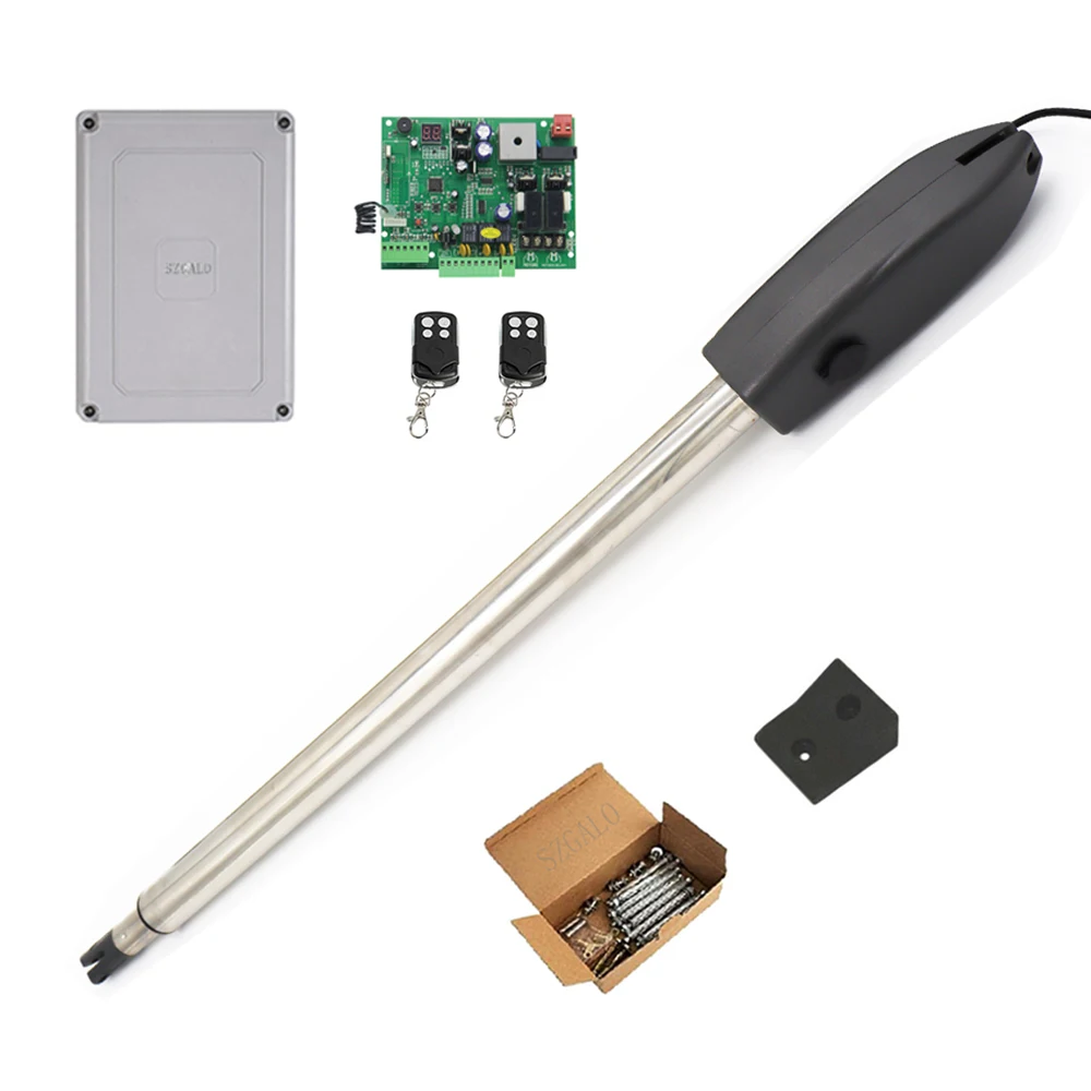 PKM C02-5 ארוך זרוע מפעיל שמש קיט Heavy-Duty שמש אחת אוטומטי שער פותחן ערכת נדנדה שערים עד כדי 20 רגליים (מטר)