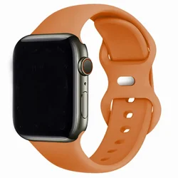 Premium Silicone Strap for Apple Watch - Original 1:1 Bracelet Collection (13 Orange)